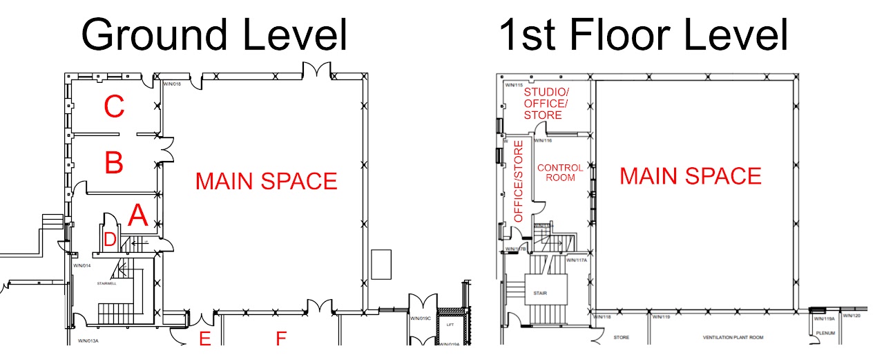 Dixon Drama Studio room layouts